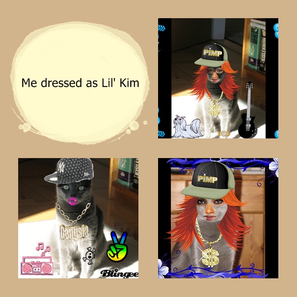 Missy dressed as Lil' Kim